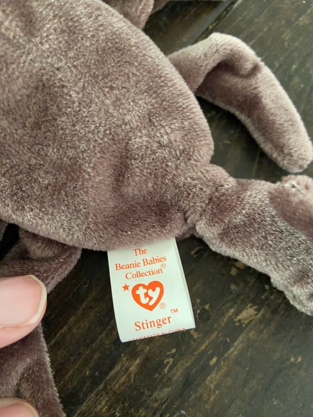 TY Plush Stinger Toy - Brown Stuffed Animal for Kids - Picture 3 of 4